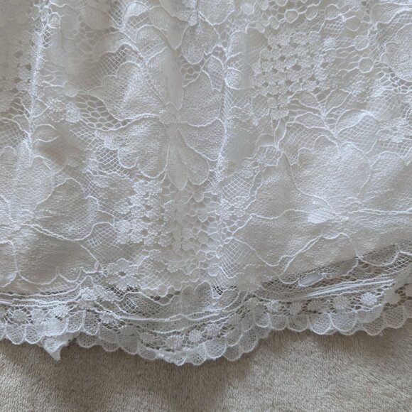 Girls floral lace dress white - Picture 3 of 8